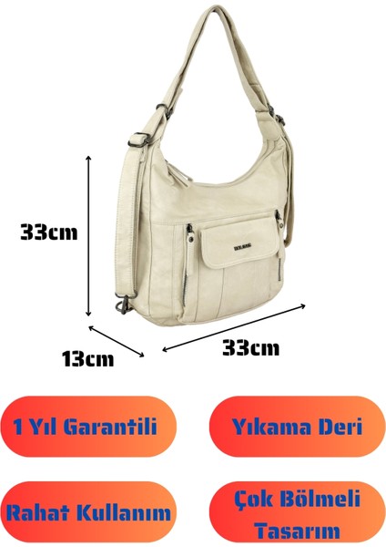 Bolsas Kadın Omuz ve Sırt Çanta Bej 1037 fırsatları