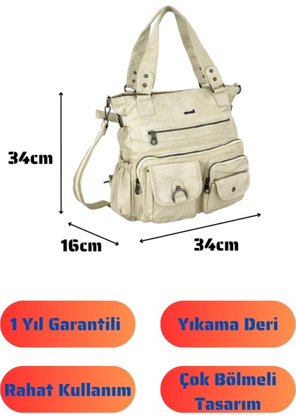 Bolsas Kadın Omuz Çanta Bej 1035 fırsatları