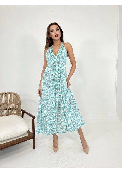 6855 Elbise-Mint