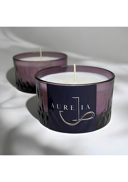 -Tekli Mor Kristal Desenli Cam Kase Kokulu Mum fiyatları