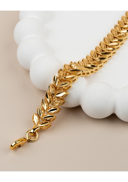 22 Ayar Altın Kaplama Kuyumcu Model Başak Kadın Bileklik indirimleri