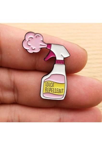 İdıot Repellent Yazılı Broş