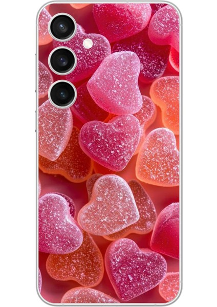 Samsung Galaxy S23 Uyumlu Şeffaf Kılıf Şeker Tasarımlı