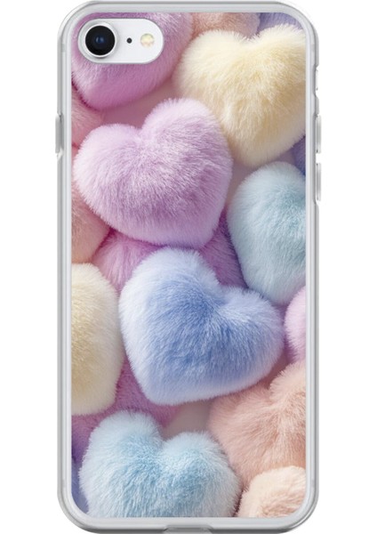 iPhone 6s Plus Uyumlu Şeffaf Kılıf Peluş Tasarımlı