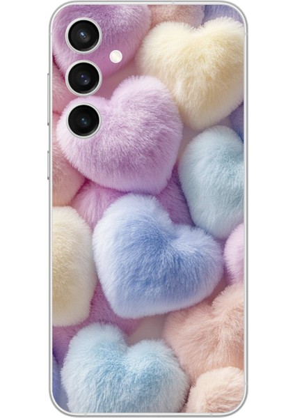 Samsung Galaxy S23 Fe Uyumlu Şeffaf Kılıf Peluş Tasarımlı