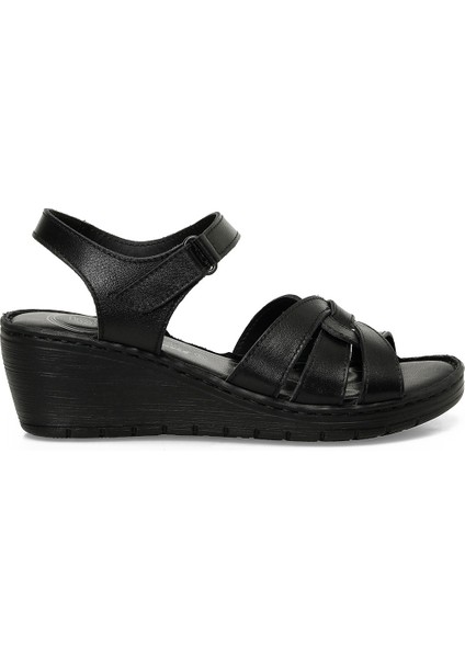 161886.Z5FX Siyah Kadın Comfort Sandalet