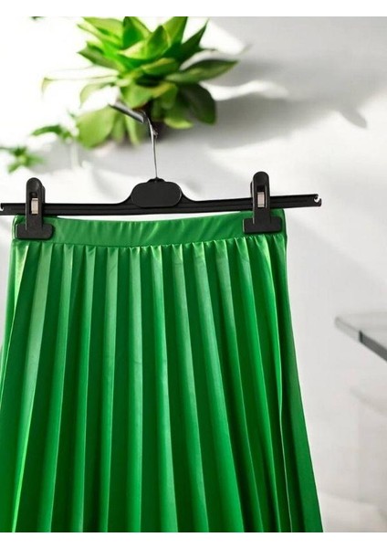 Kız Çocuk Beli Lastikli Pileli Deri Etek indirimleri