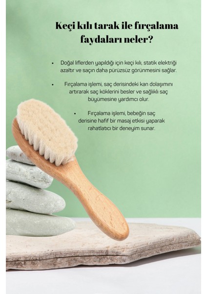 Keçi Kılı Bebek Saç Fırçası fırsatları