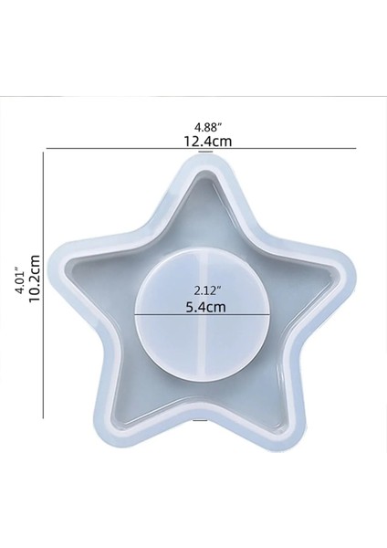 Epoksi Silikon Beton Yıldız Mumluk Kalıbı
