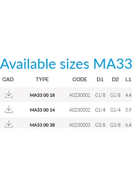 MA33 00 38 - 3/8" Tekli Saplama Dişi