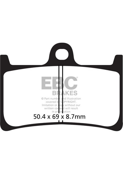 Fren Balatası Carbon SFAC252 Yamaha Mt-09 Ön