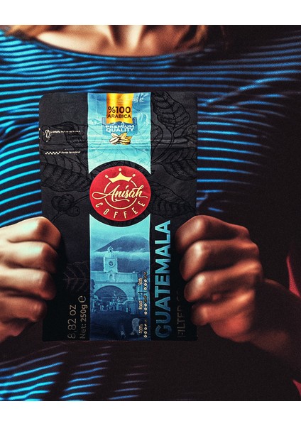 Guatemala Filtre Kahve 250gr Kağıt ve Metal Filtre Öğütümlü %100 Arabica, Orta Kavrum fırsatları