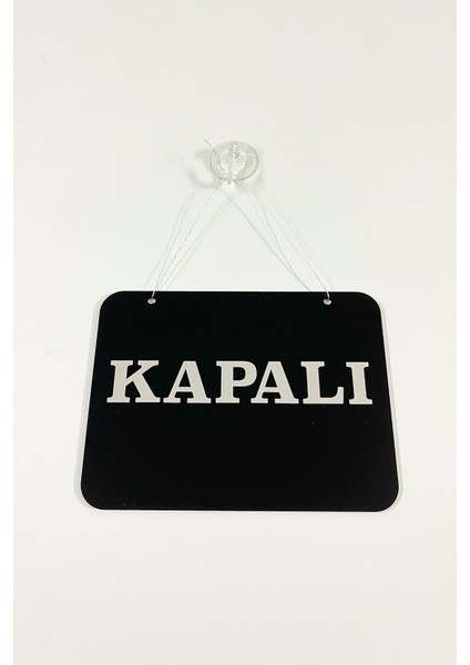 Mağaza Açık Kapalı Tabelası Pleksi - 20*15 cm - Aynalı Gümüş Pleksi