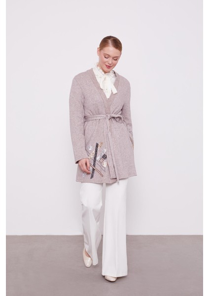 Vizon Payet Işlemeli Kaşmir Hırka fiyatları