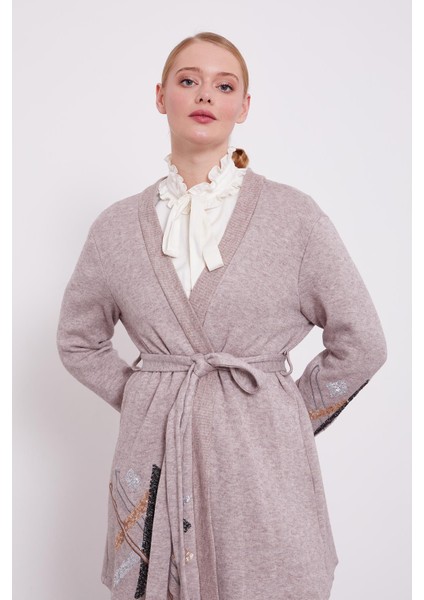 Vizon Payet Işlemeli Kaşmir Hırka modelleri