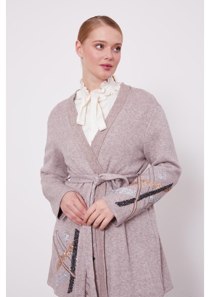 Vizon Payet Işlemeli Kaşmir Hırka fırsatları