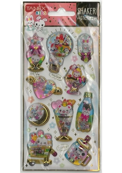 Tanex Kıds TNX-26107 Sulu Puffy Etiket Seri 7- 1 Adet