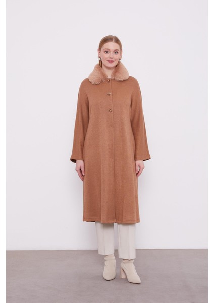 Camel Yakası Kürklü Kaşmir Hırka fiyatları