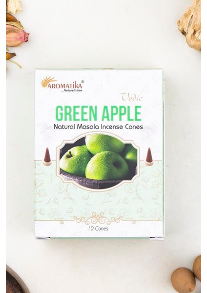 Green Apple(Yeşil Elma) Konik Tütsü 10 Adet