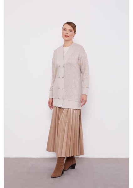 Bej Inci Düğmeli Kaşmir Hırka fiyatları