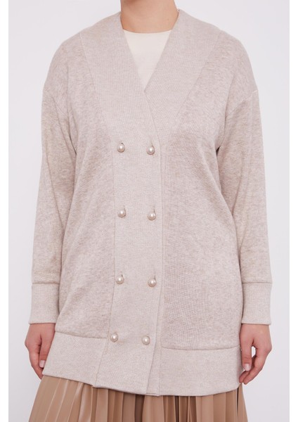 Bej Inci Düğmeli Kaşmir Hırka indirimleri