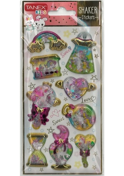 Tanex Kıds TNX-26105 Sulu Puffy Etiket Seri 5- 1 Adet