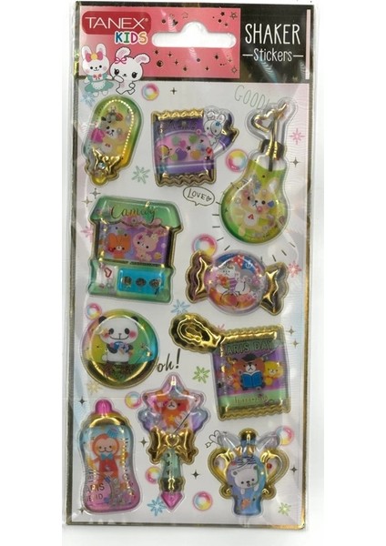 Tanex Kıds TNX-26103 Sulu Puffy Etiket Seri 3- 1 Adet