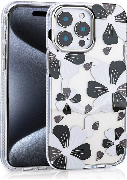 Lexroo iPhone 15 Pro Max Uyumlu Kılıf Magsafe Şarj Özellikli Zore Papat Kapak-Turuncu