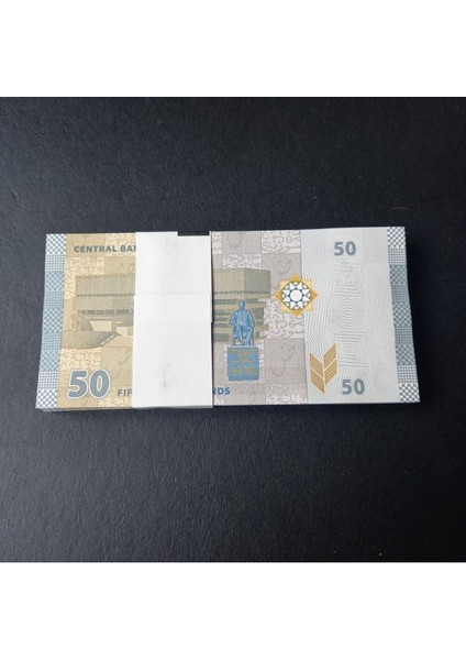 Suriye 50 Pound (100 Adet) Çil Deste Yabancı Kağıt Para - 3996366B046ECD085E