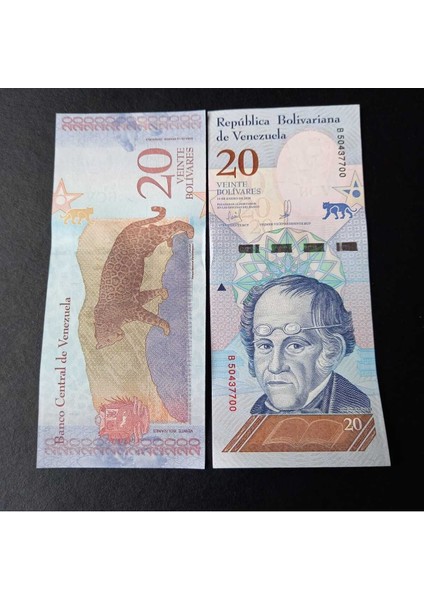 2018 Venezuela 20 Bolivar Çil Eski Yabancı Kağıt Para fiyatları