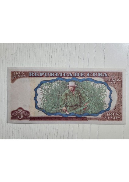 Küba Ödüllü Tasarım 3 Pesos. Tablo Gibi Görünümlü. Che fiyatları