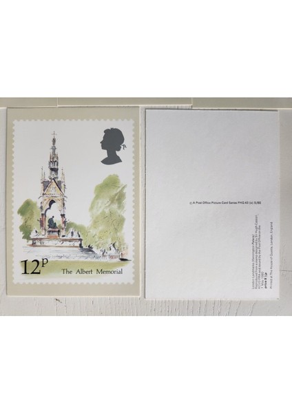 5 Adet Ingiliz Postakart Temiz Durumda. Arkaları Boş Ingiliz Mimari Yapılara