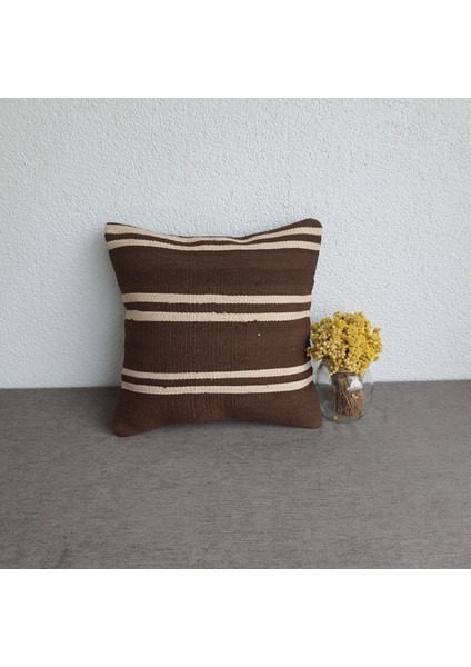 El Dokuma Kilim Kırlent Kılıfı 40X40 cm