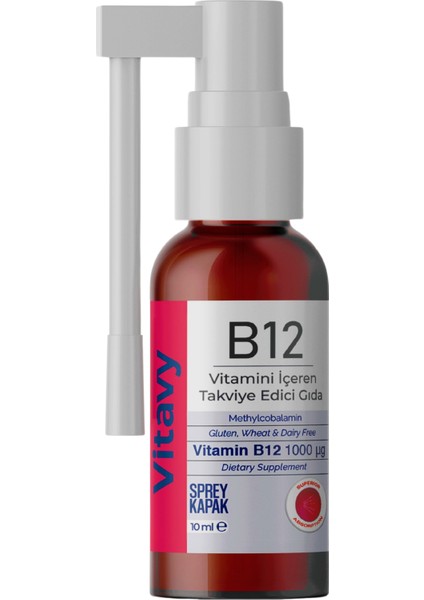 Methylcobalamin B12 Vitamini Sprey 1000MCG 10 ml 2'li Set