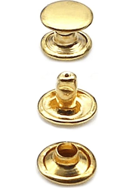 7 mm 33 No Altın Renk 30 Adet Perçin Rivet