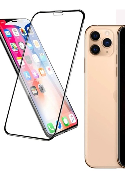 Iphone 11 Pro Max Uyumlu 3D Anti-Statik Tam Kaplayan 9h Cam Ekran Koruyucu