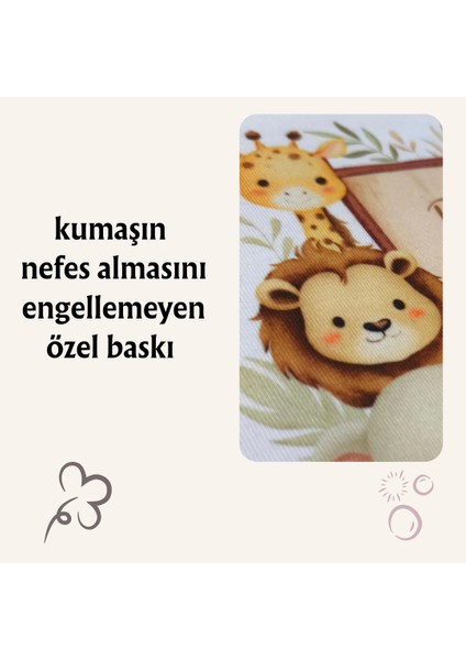Yavru Aslan Baskılı, Çıtçıtlı, Zarf Yakalı, Body - Zıbın. 0-3 Ay, 3-6 Ay, 6-9 Ay, 9-12 Ay