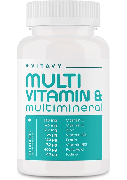 Multivitamin & Multimineral 1 x 30 Tablet 2'li Set