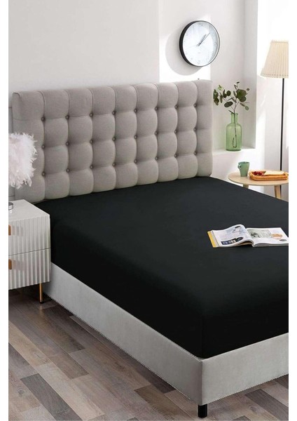 %100 Pamuk Lastikli Havlu Çarşaf Tek Kişilik 100X200 CM+25ER cm Köşe ve Yan Yükseklik)