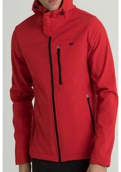 Erkek Kırmızı Kapşonlu Soft Jel Mont 7021-09