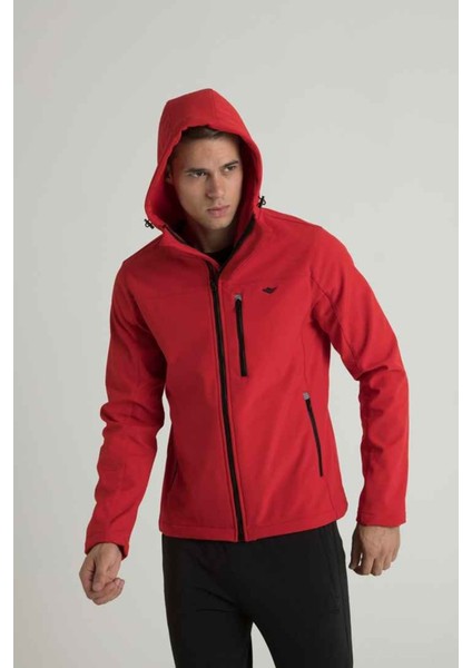 Erkek Kırmızı Kapşonlu Soft Jel Mont 7021-09 fiyatları