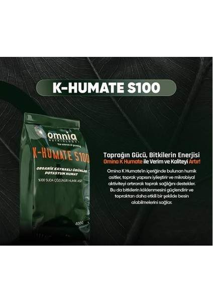 K Humate S 100 Gübre Potasyum Humat 400 Gr fırsatları