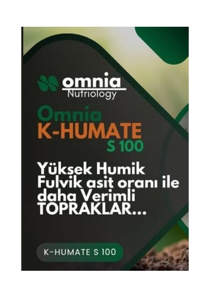 K Humate S 100 Gübre Potasyum Humat 400 Gr