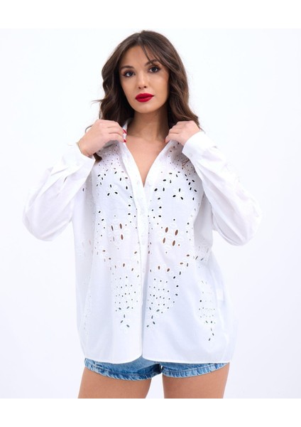 7034 Gömlek-Beyaz