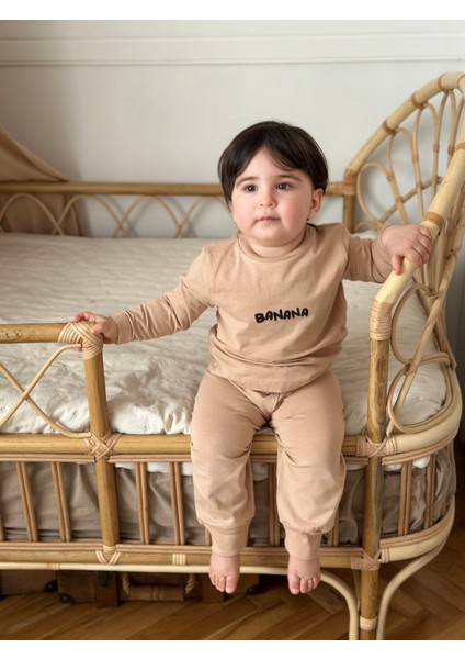 Peramore Banana Baskılı Unisex Alt Üst Takım