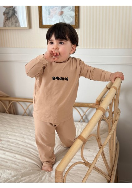 Peramore Banana Baskılı Unisex Alt Üst Takım