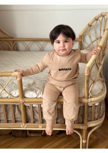 Peramore Banana Baskılı Unisex Alt Üst Takım