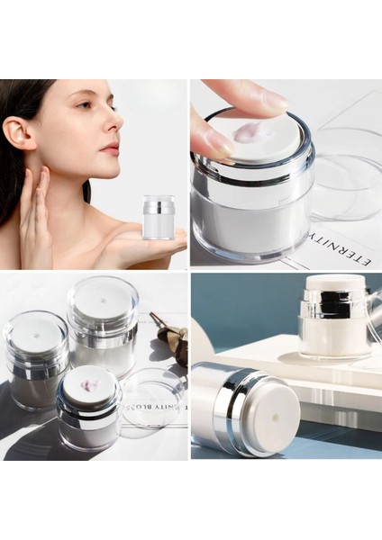Hava Pompalı Doldurulabilir Vakumlu Krem,fondoten Sıvı Kozmetik Ürün Şişesi-Findit