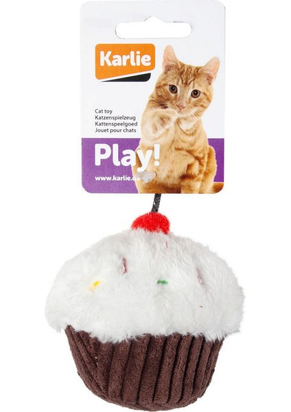 peluş Kedi Oyuncağı 11,5 cm Kek Beyaz-Krengi 11