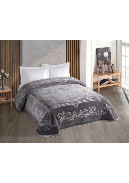 Blankent Çift Kişilik Battaniye 220x240- Antrasit